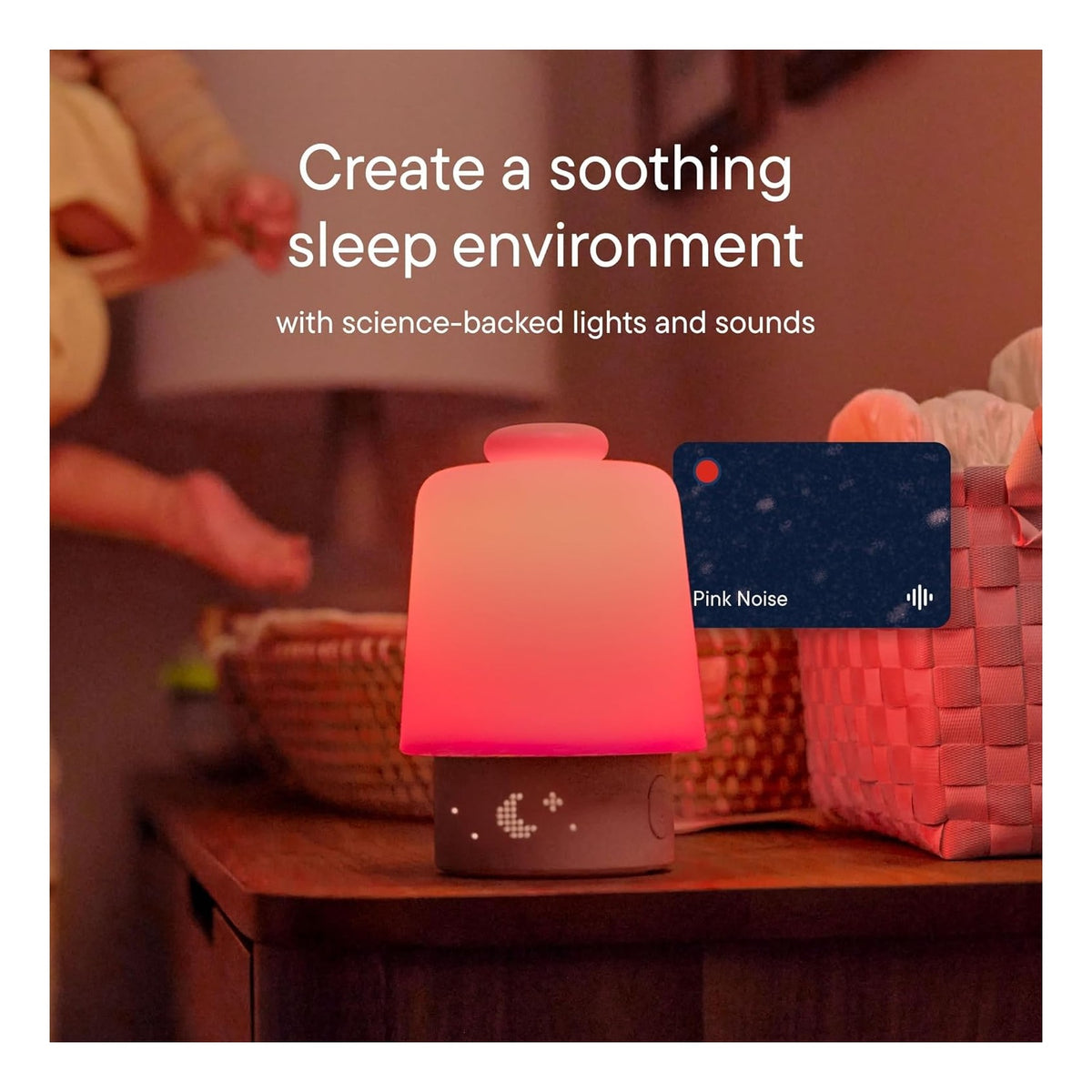 Baby Sound Machine, Night Light | Hatch Baby | Sleep Support | Registry Essential, Routine Builder, Time-to-Rise Alarm Clock, White Noise, Nursery Stories, Toddler Kids
