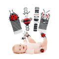 High Contrast Baby Toys Infant Rattle Socks and Wristband Set, Ideal Baby Sensery Toy Gifts for Newborn 0-12 Months, Perpect Black and White Toys for Boys and Girls As Baby Shower Gifts