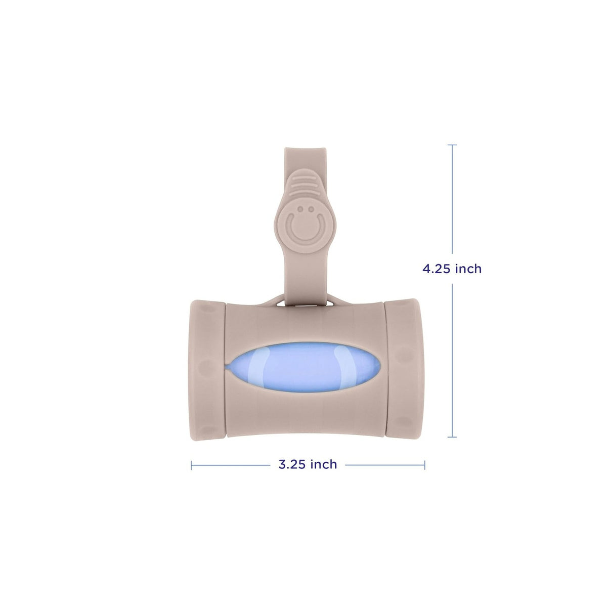 Retractable Bag Dispenser for Diaper Bag, Portable Bag Holder for Travel, Newborn Baby Essentials, Diaper Bag Must Have, Includes 24 Lavender Scented Bags