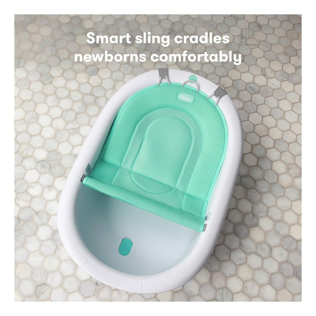 Baby 4-in-1 Grow-with-Me Baby Bathtub, Baby Tub for Newborns to Toddler with Removable Bath Seat & Backrest for Bath Support in Tub