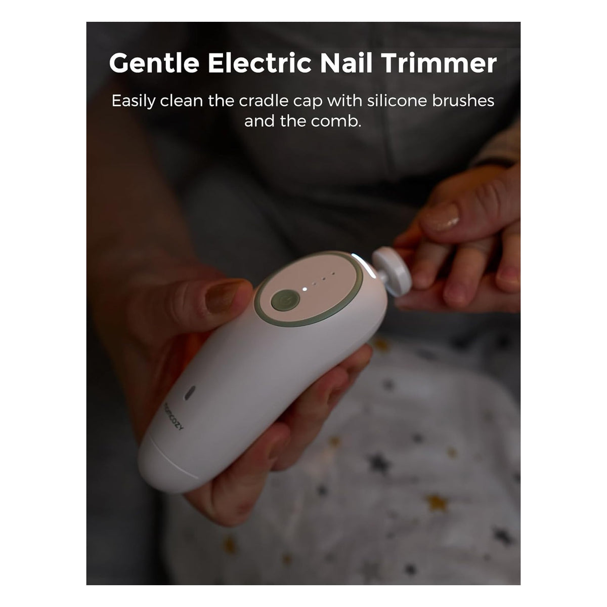 Baby Kit, Baby Shower & Registry Essential Kit for Grooming & Cleansing Care, Includes Electric Nail File, Teether, Bath Brush, Cradle Cap Brush,Comb, Finger Toothbrush,Newborn Must-Have