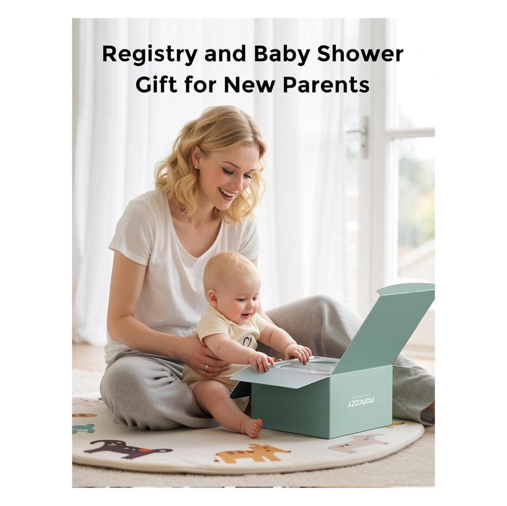 Baby Kit, Baby Shower & Registry Essential Kit for Grooming & Cleansing Care, Includes Electric Nail File, Teether, Bath Brush, Cradle Cap Brush,Comb, Finger Toothbrush,Newborn Must-Have