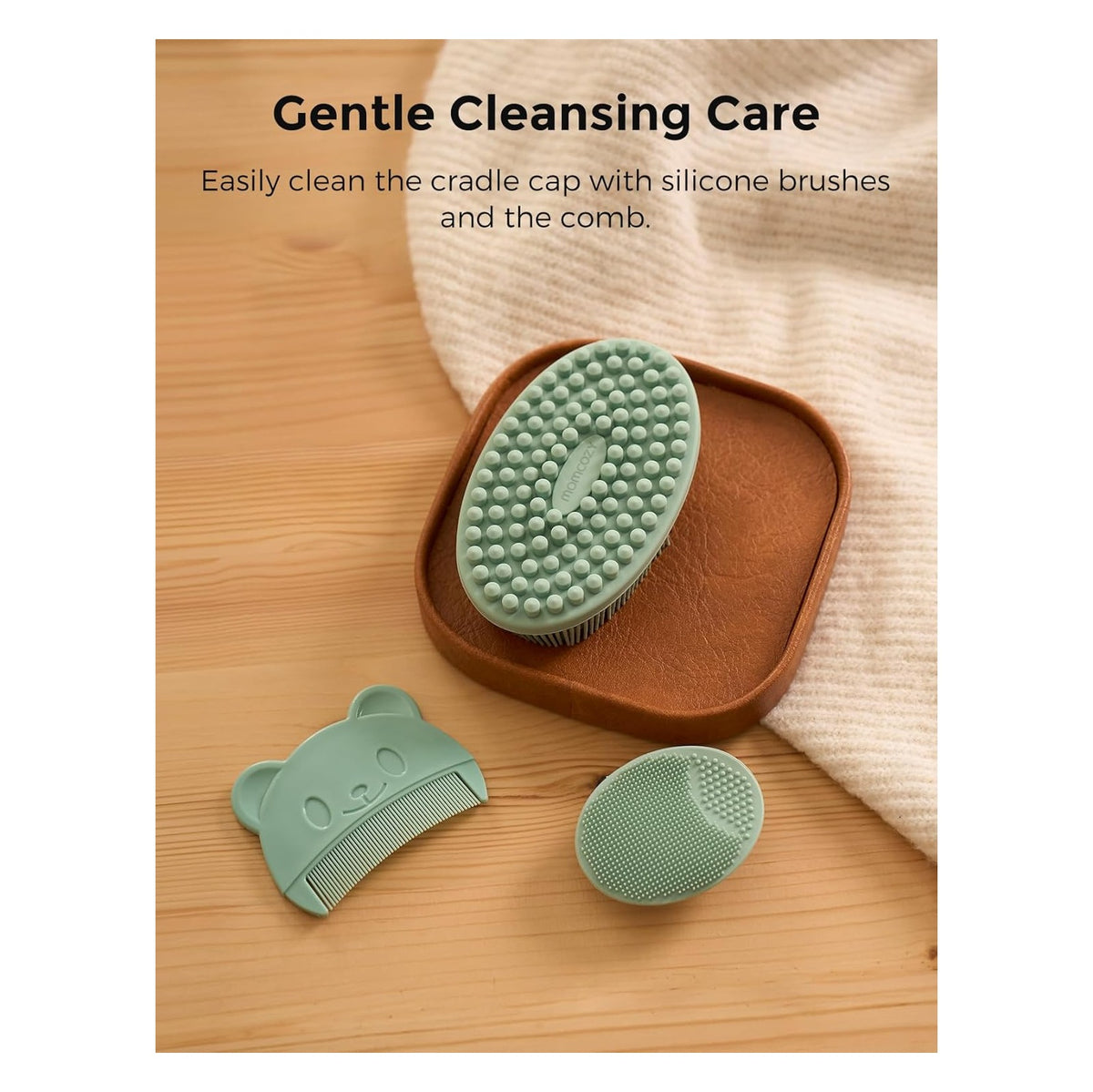Baby Kit, Baby Shower & Registry Essential Kit for Grooming & Cleansing Care, Includes Electric Nail File, Teether, Bath Brush, Cradle Cap Brush,Comb, Finger Toothbrush,Newborn Must-Have
