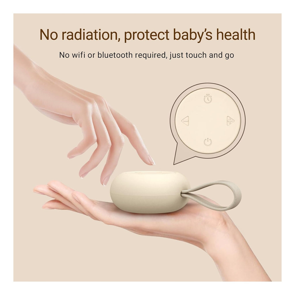 Portable Baby Sound Machine [White Noise for Babies Kids Adults][Timer Function][20 Soothing Sounds][Sleep Soother] 15 Hours Battery Life, Travel,Registry,Gifts,Shower,Clips on Baby Stroller