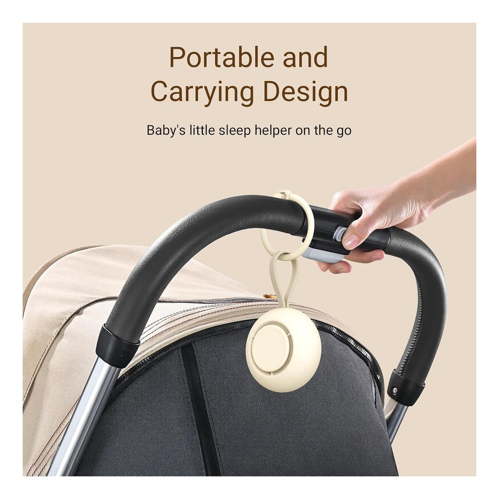 Portable Baby Sound Machine [White Noise for Babies Kids Adults][Timer Function][20 Soothing Sounds][Sleep Soother] 15 Hours Battery Life, Travel,Registry,Gifts,Shower,Clips on Baby Stroller