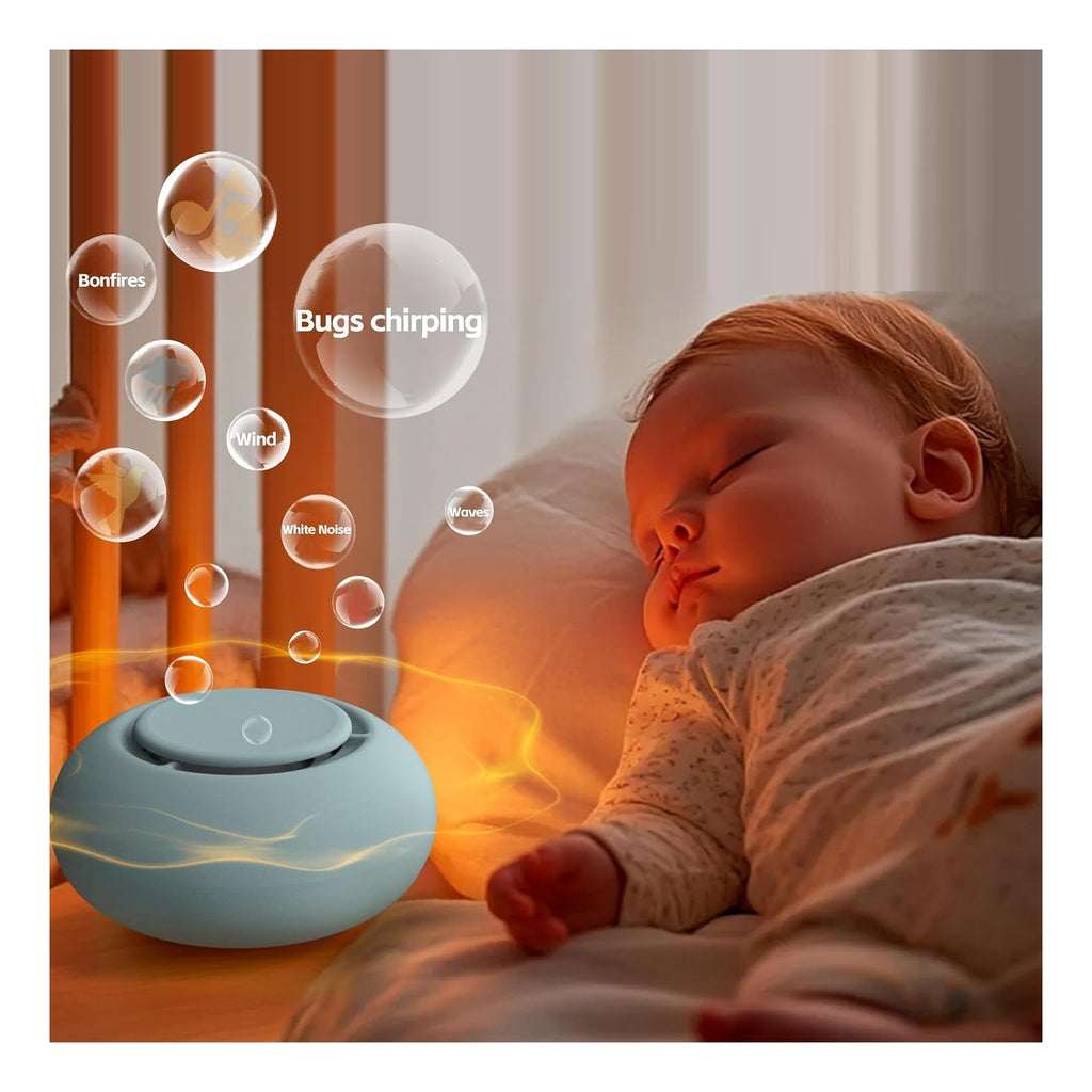 Portable Baby Sound Machine [White Noise for Babies Kids Adults][Timer Function][20 Soothing Sounds][Sleep Soother] 15 Hours Battery Life, Travel,Registry,Gifts,Shower,Clips on Baby Stroller
