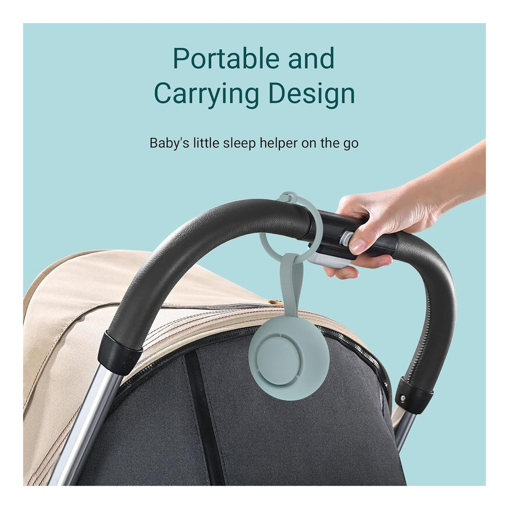 Portable Baby Sound Machine [White Noise for Babies Kids Adults][Timer Function][20 Soothing Sounds][Sleep Soother] 15 Hours Battery Life, Travel,Registry,Gifts,Shower,Clips on Baby Stroller