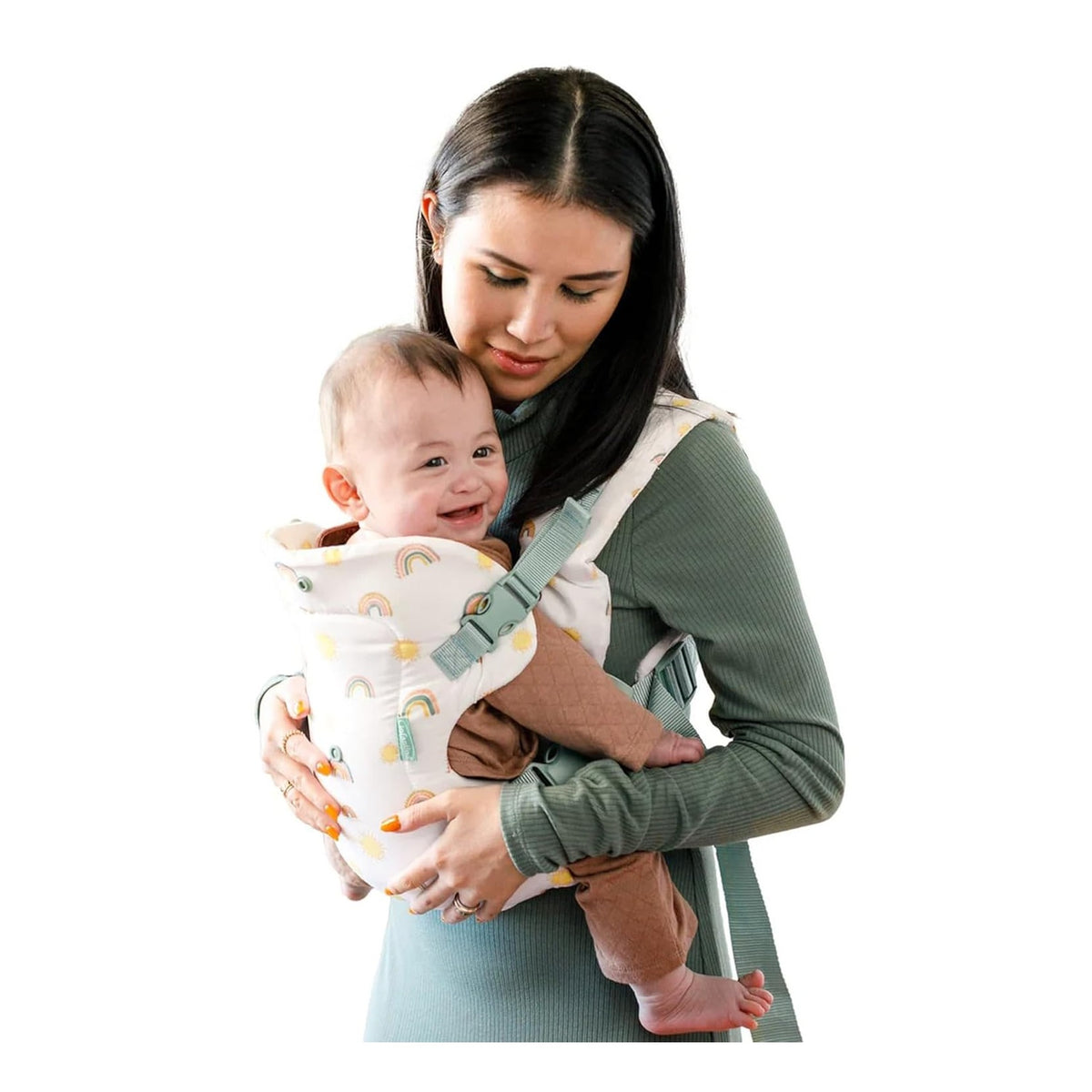 Flip 4-in-1 Convertible Baby Carrier, Adjustable, Ergonomic Babywearing, Registry Essential, Baby Carrier for Newborn to Toddler, Rainbow