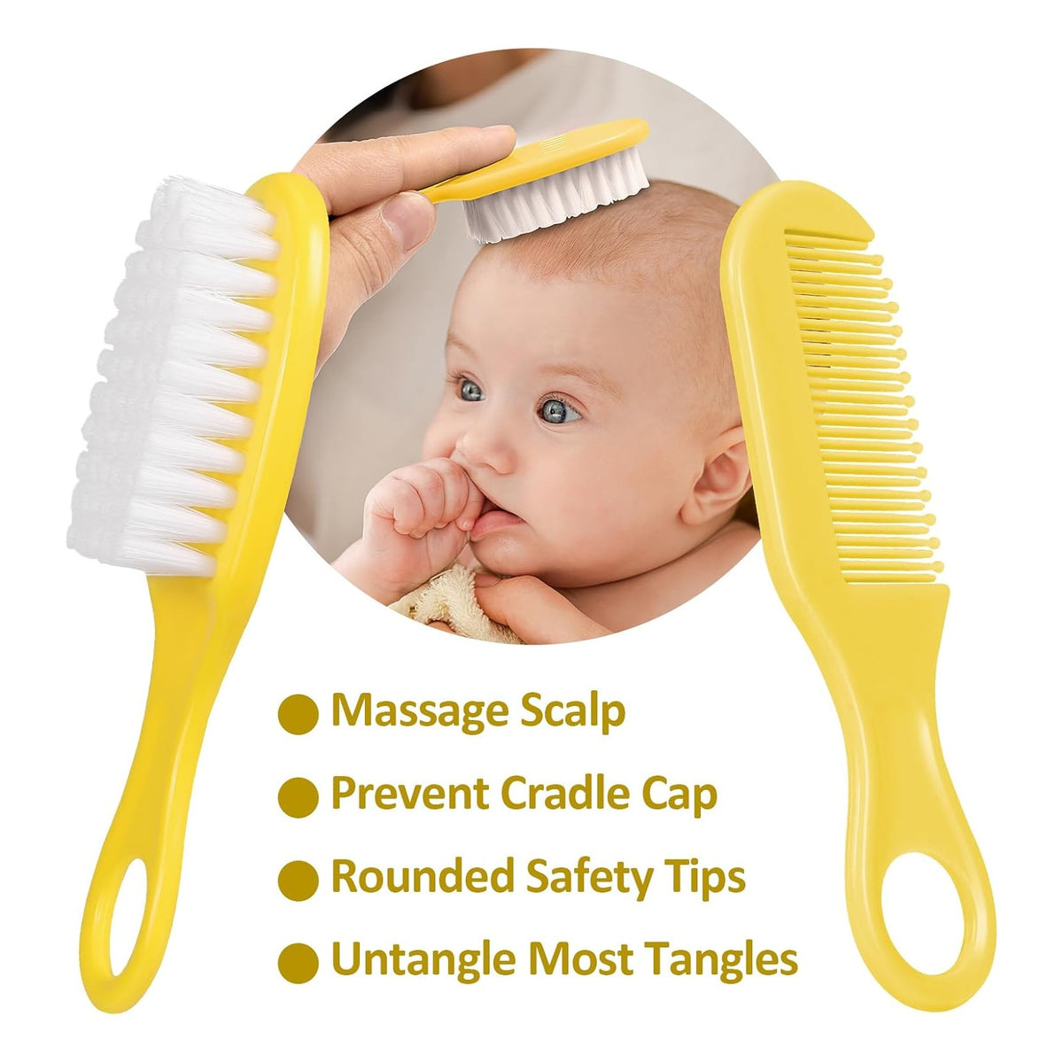 Baby Grooming Kit, Infant Safety Care Set with Hair Brush Comb Nail Clipper Nasal Aspirator,Baby Essentials Kit for Newborn Girls Boys
