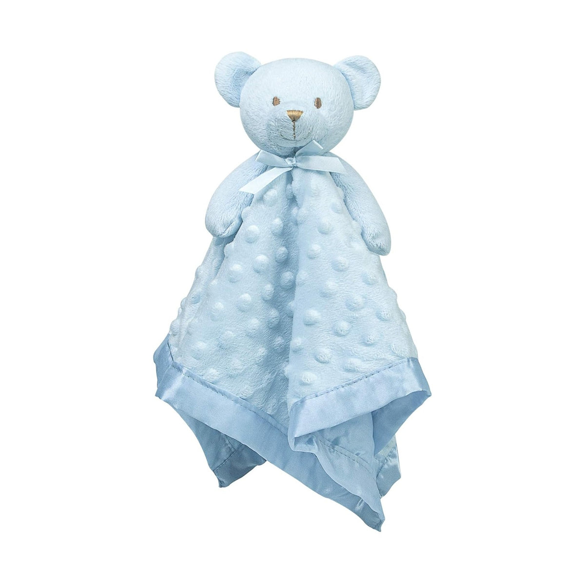 Teddy Bear Lovey Baby Security Blanket for Boys and Girls Unisex Soft Lovie Baby Gifts for Newborn Toddler Snuggle Toy Stuffed Animal Blue