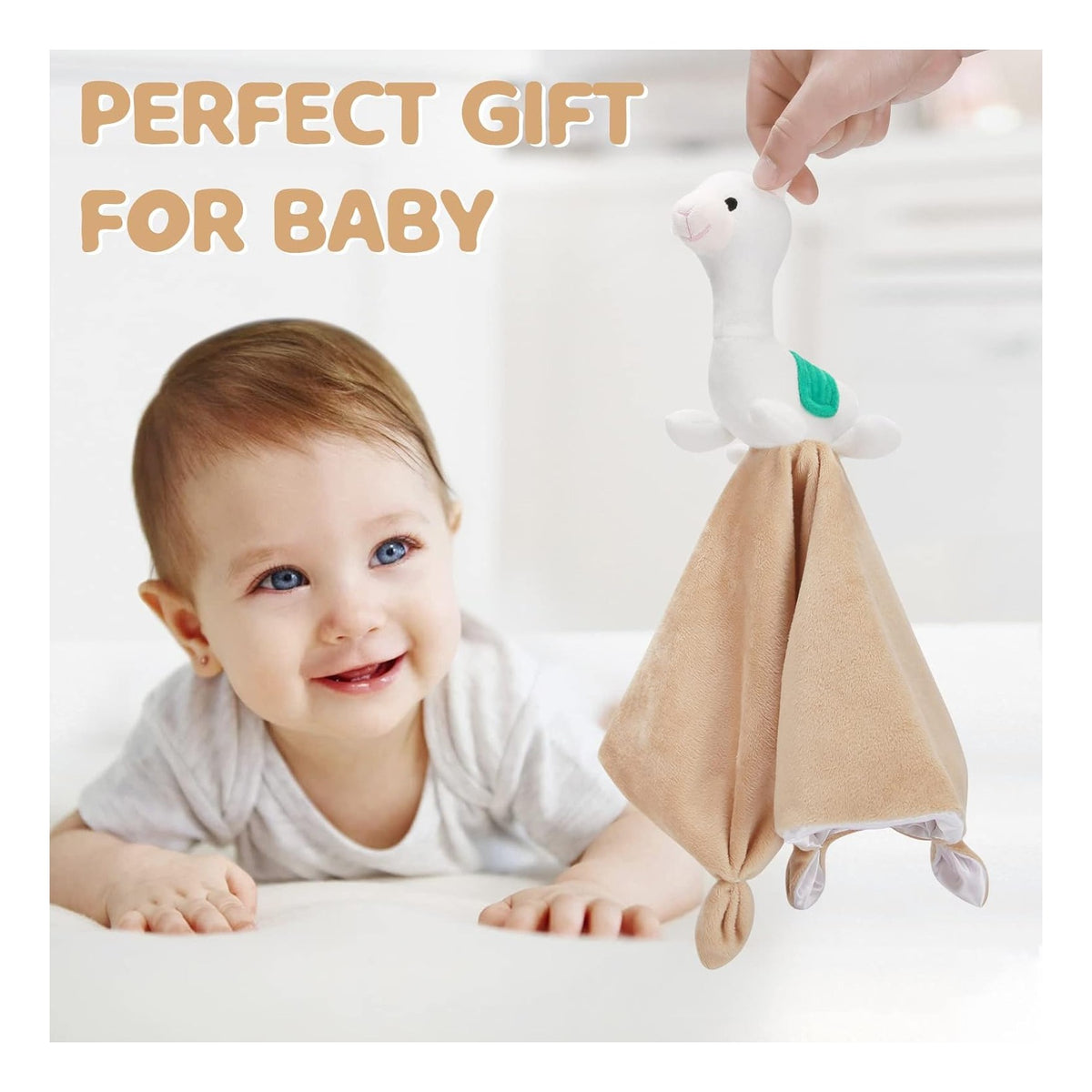 Llama Security Blanket Soft Loveys for Babies Boys and Girls Newborn Lovie Infant Blankie Llama Baby Snuggle Toy Stuffed Animal Baby Gifts