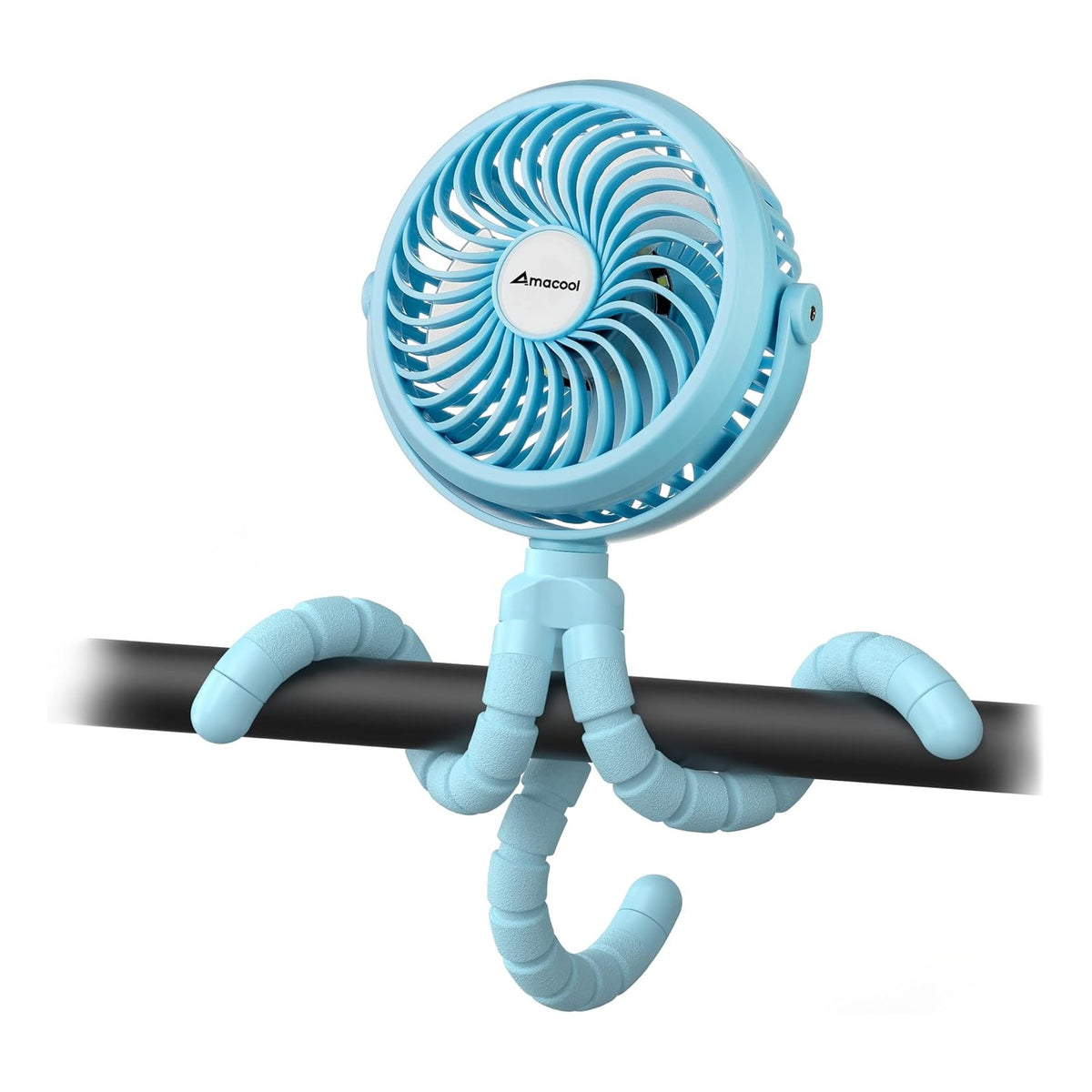 Battery Operated Stroller Fan, Baby Travel Essentials for Beach Disney, Newborn Boy & Girl Showers Gifts Registry Search, Rechargeable Clip On Fan for Car Seat Wagon Crib Bike Treadmill
