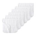 Muslin Burp Cloths Baby Girl 6 Pack - 20" x 10" - Ultra Soft & Absorbent, 6-Layer 100% Cotton for Spit Up & Drool- Gentle Baby Burping Cloth, Newborn Essentials Shower Gift Girl, White