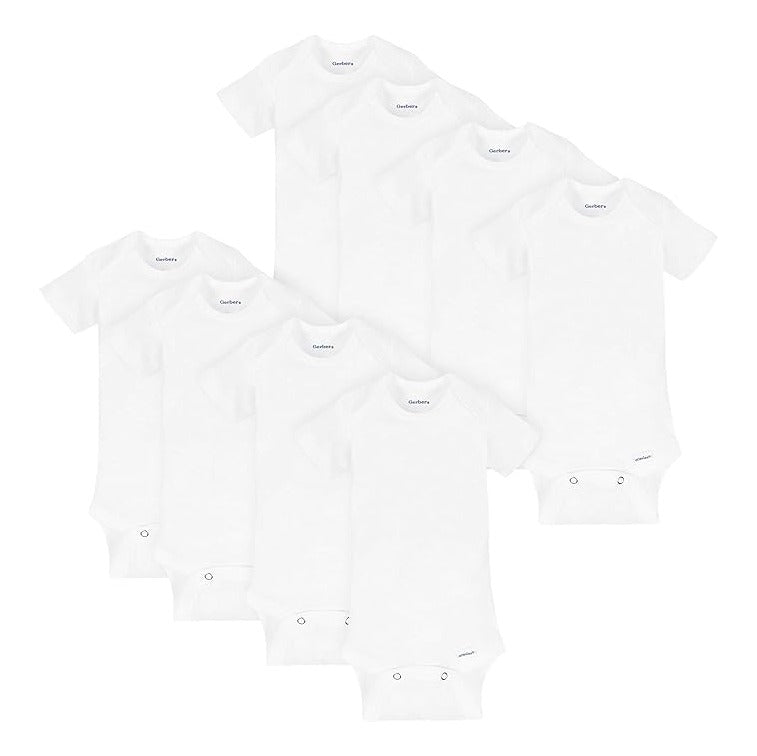 Unisex-Baby 8-pack Short Sleeve Onesies Bodysuits