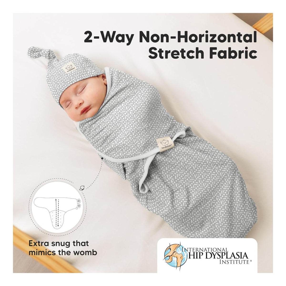 3-Pack Organic Swaddles for Newborns Girls, Boys with Hats - Soft Cotton Baby Sleep Sacks 0-3 Months, Breathable Baby Hats and Swaddles 0-3 Months, Newborn Essentials Must Haves