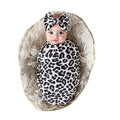 Newborn Receiving Blanket Headband Set Baby Flower Swaddle