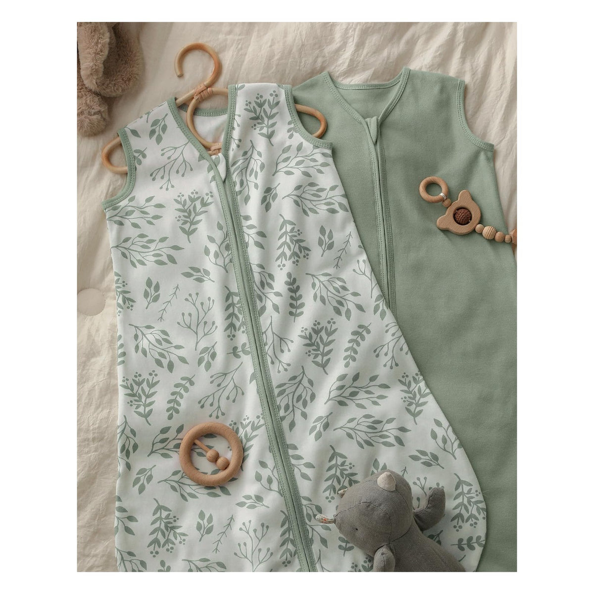 Baby Sleep Sack 0-6 Months Wearable Blanket for Babies 100% Organic Cotton 2-Way Zipper TOG 0.5 Toddler Sleeping Sack 3 Pack, Sleep Sacks