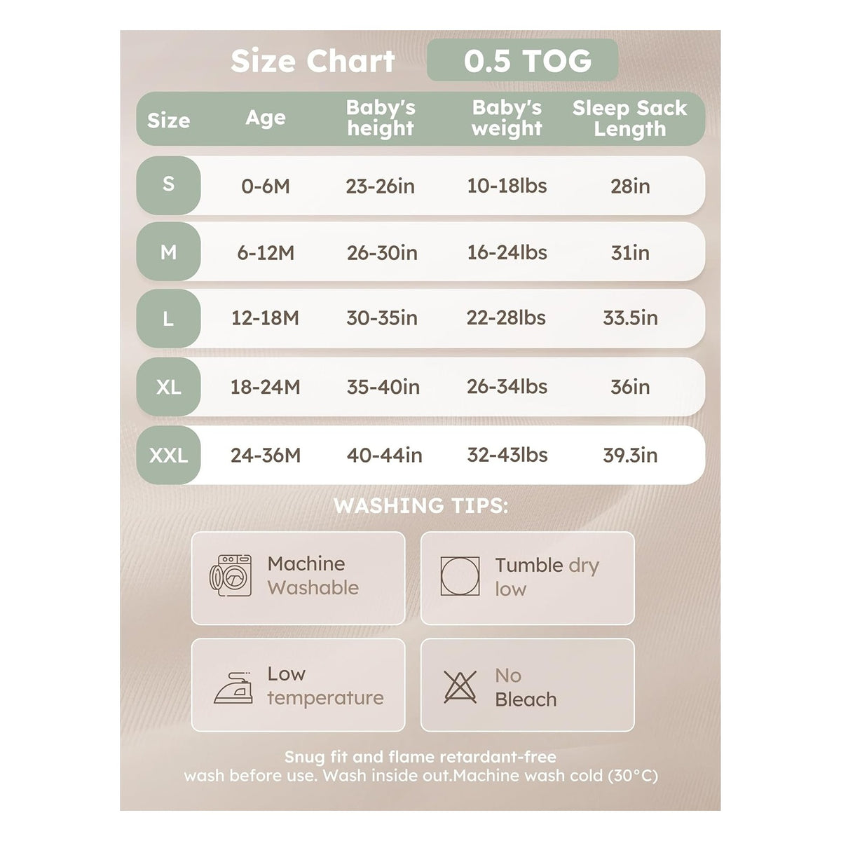 Baby Sleep Sack 0-6 Months Wearable Blanket for Babies 100% Organic Cotton 2-Way Zipper TOG 0.5 Toddler Sleeping Sack 3 Pack, Sleep Sacks