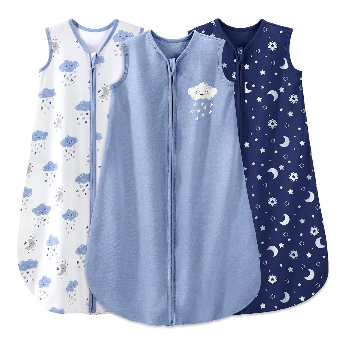Baby Sleep Sack 0-6 Months Baby Wearable Blanket 100% Organic Cotton 2-Way Zipper TOG 0.5 Toddler Sleeping Sack 3, Lightweight Sleep Sacks for Babies Visit the Yoofoss Store