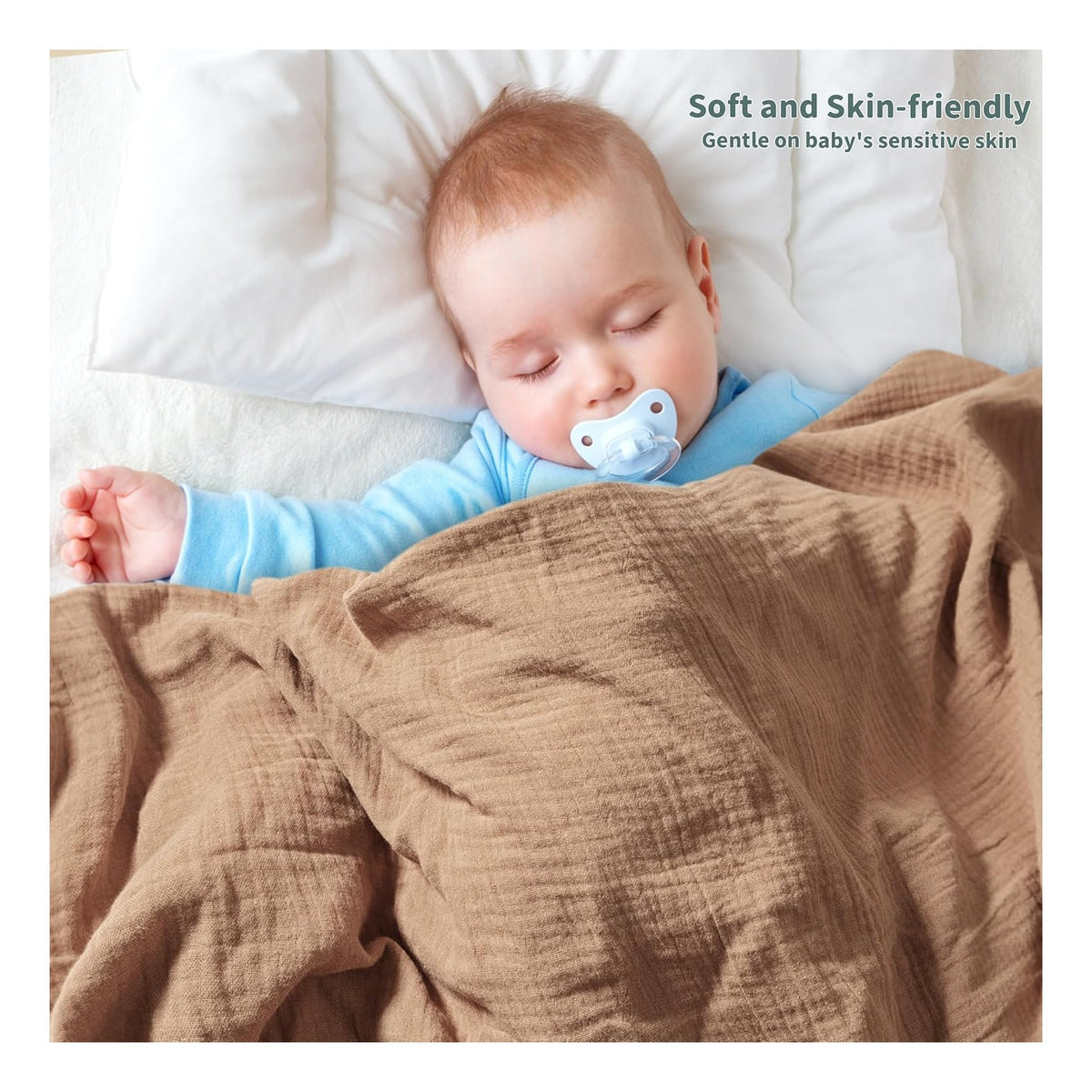 Swaddle Blankets for Newborn, 2 Pack Breathable Soft Receiving Blanket, Large 41 x 41 inches Swaddle Wrap Burping Clothes, Essentials Infant Shower Items