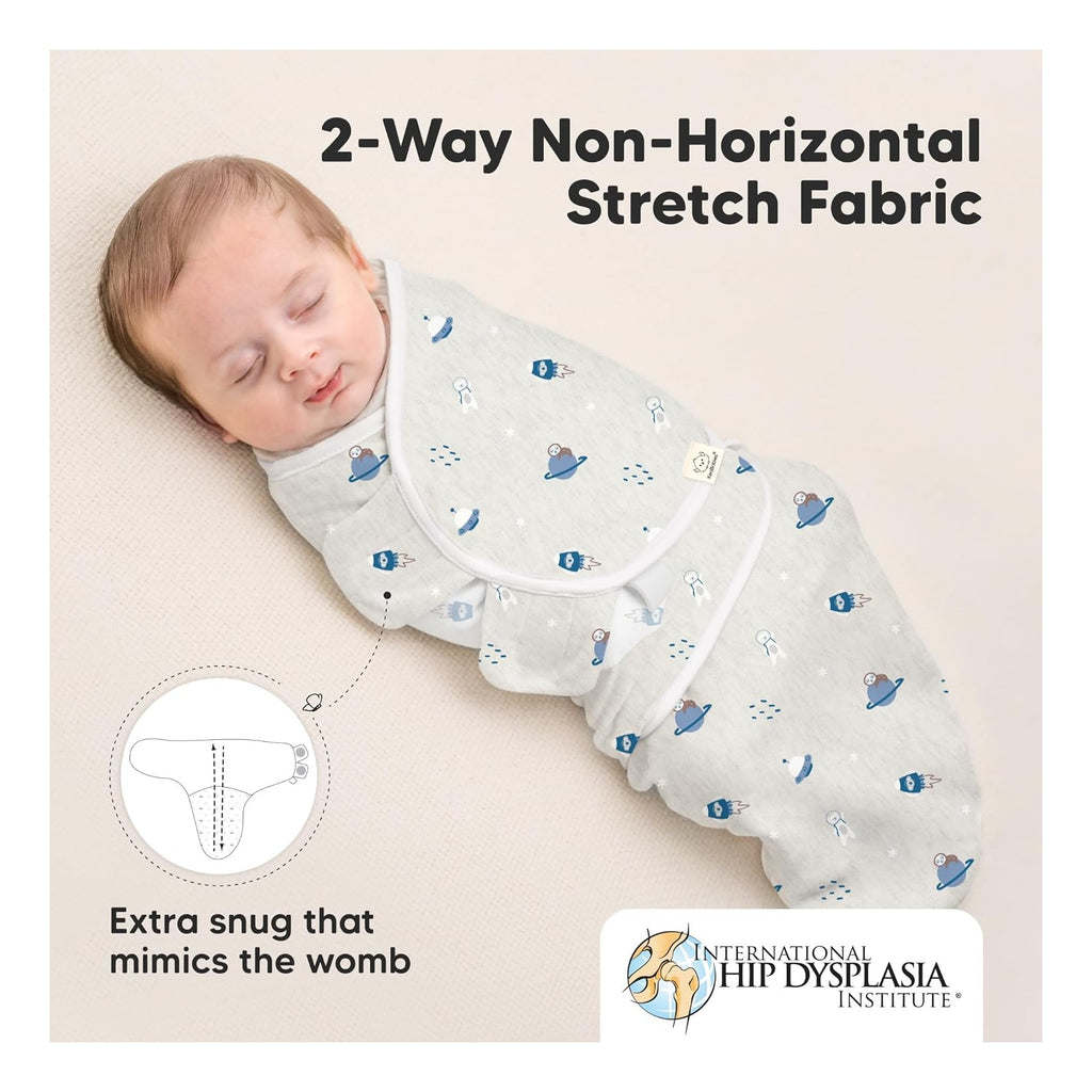 3-Pack Baby Swaddle Sleep Sacks - Organic Swaddles for Newborns, Infant 0-3 Months, Baby Girls, Boys, Soft & Snug Newborn Sleep Sack, Nursery Swaddling Blankets
