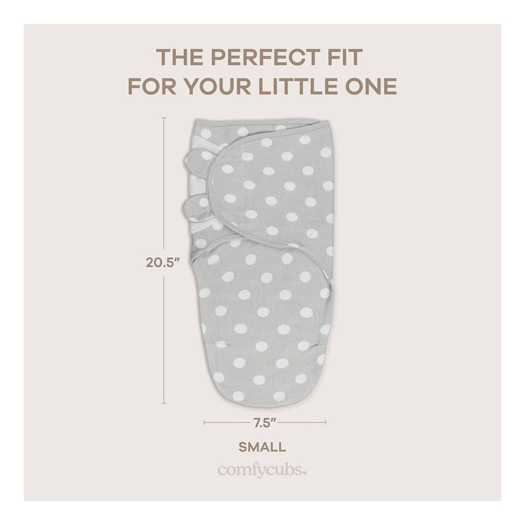 Easy Swaddle Blanket, 3 Pack - 100% Cotton Newborn Wrap, Small for 0-3 Months Infants, Breathable and Durable Sleep Sack for Babies - Blush, Mauve & Mulberry