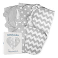 Easy Swaddle Blanket, 3 Pack - 100% Cotton Newborn Wrap, Small for 0-3 Months Infants, Breathable and Durable Sleep Sack for Babies - Blush, Mauve & Mulberry