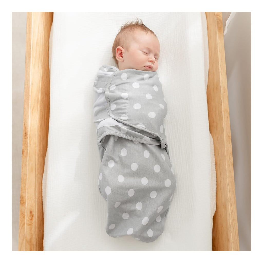 Easy Swaddle Blanket, 3 Pack - 100% Cotton Newborn Wrap, Small for 0-3 Months Infants, Breathable and Durable Sleep Sack for Babies - Blush, Mauve & Mulberry