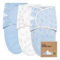 3-Pack Baby Swaddle Sleep Sacks - Organic Swaddles for Newborns, Infant 0-3 Months, Baby Girls, Boys, Soft & Snug Newborn Sleep Sack, Nursery Swaddling Blankets (ABC Land Cloud, OS) Visit the KeaBa
