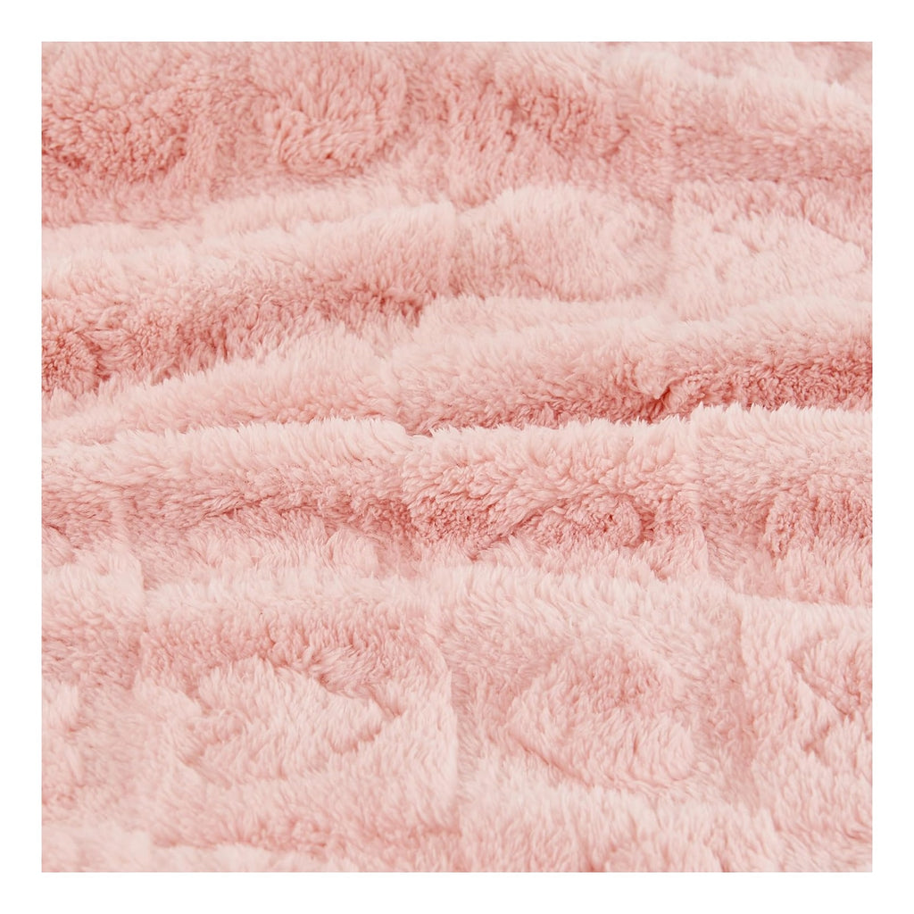 Fleece Baby Blanket Heart Checkered Blanket, Ultra Soft Cozy Baby Blankets for Girls Boys, Fluffy Infant Toddler Newborn Receiving Blankets for Crib Stroller