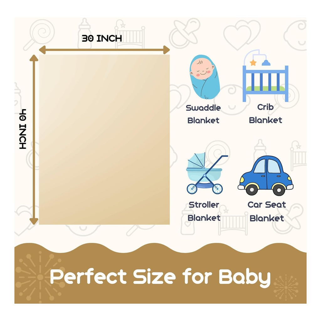 Leopard Print Baby Blanket Fleece Baby Blankets for Boys Girls, Ultra Soft Cozy Fluffy Infant Toddler Newborn Receiving Blankets for Crib Stroller