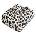 Leopard Print Baby Blanket Fleece Baby Blankets for Boys Girls, Ultra Soft Cozy Fluffy Infant Toddler Newborn Receiving Blankets for Crib Stroller