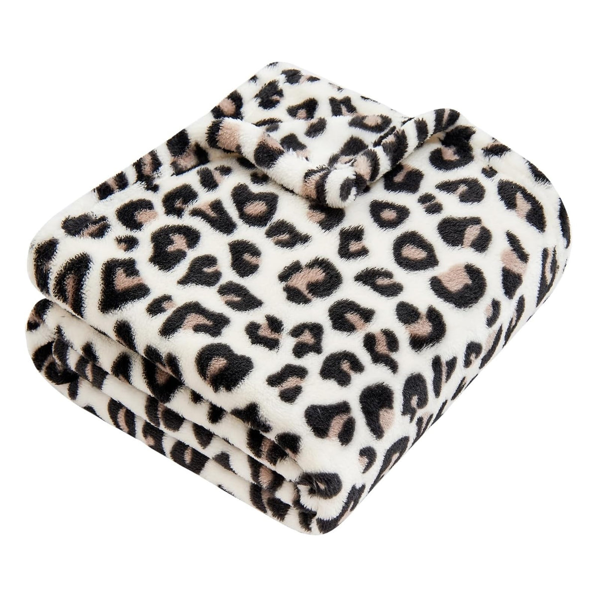 Leopard Print Baby Blanket Fleece Baby Blankets for Boys Girls, Ultra Soft Cozy Fluffy Infant Toddler Newborn Receiving Blankets for Crib Stroller