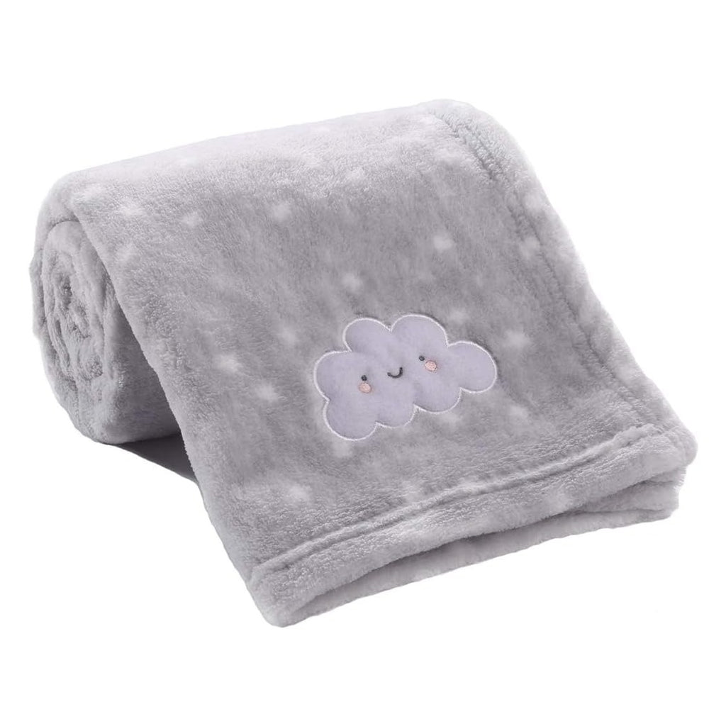 Cute Cozy Fluffy Warm Baby Blanket for Boys Infants Toddlers' Bedding Crib Cot Stroller, Baby Shower Birthday Newborn's Gift - Grey Cloud