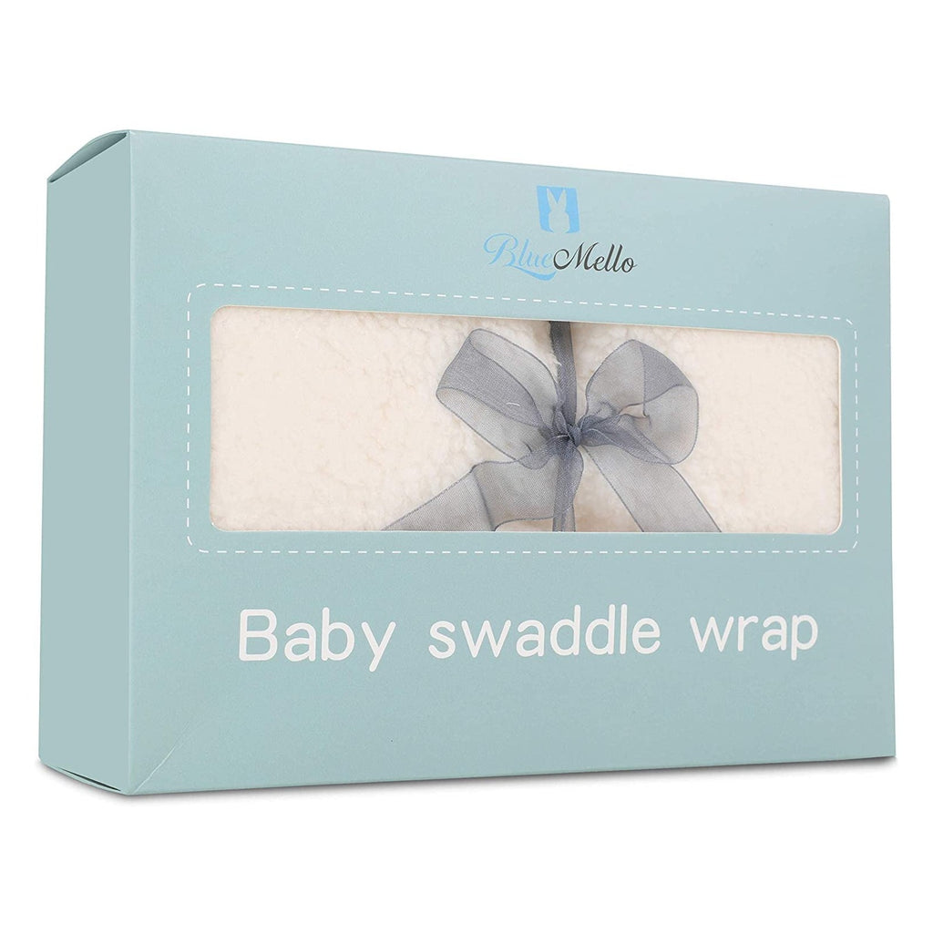 Baby Swaddle Blanket | Ultra-Soft Plush Essential for Infants 0-6 Months | Receiving Swaddling Wrap White | Ideal for Baby Boy Accessories and Newborn Registry | Perfect Baby Girl Shower Gift