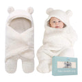 Baby Swaddle Blanket | Ultra-Soft Plush Essential for Infants 0-6 Months | Receiving Swaddling Wrap White | Ideal for Baby Boy Accessories and Newborn Registry | Perfect Baby Girl Shower Gift