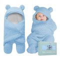 Baby Swaddle Blanket | Ultra-Soft Plush Essential for Infants 0-6 Months | Receiving Swaddling Wrap White | Ideal for Baby Boy Accessories and Newborn Registry | Perfect Baby Girl Shower Gift