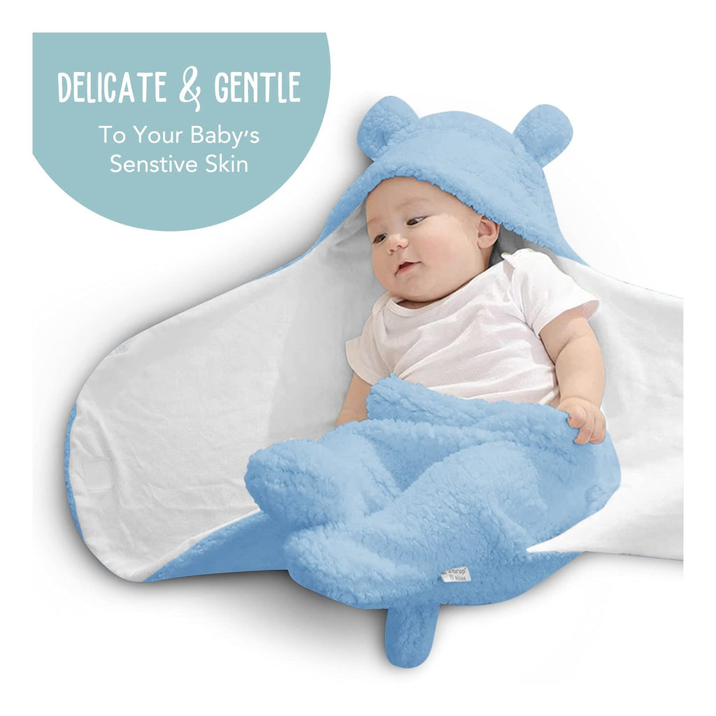 Baby Swaddle Blanket | Ultra-Soft Plush Essential for Infants 0-6 Months | Receiving Swaddling Wrap White | Ideal for Baby Boy Accessories and Newborn Registry | Perfect Baby Girl Shower Gift