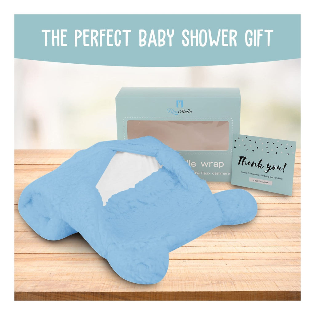Baby Swaddle Blanket | Ultra-Soft Plush Essential for Infants 0-6 Months | Receiving Swaddling Wrap White | Ideal for Baby Boy Accessories and Newborn Registry | Perfect Baby Girl Shower Gift