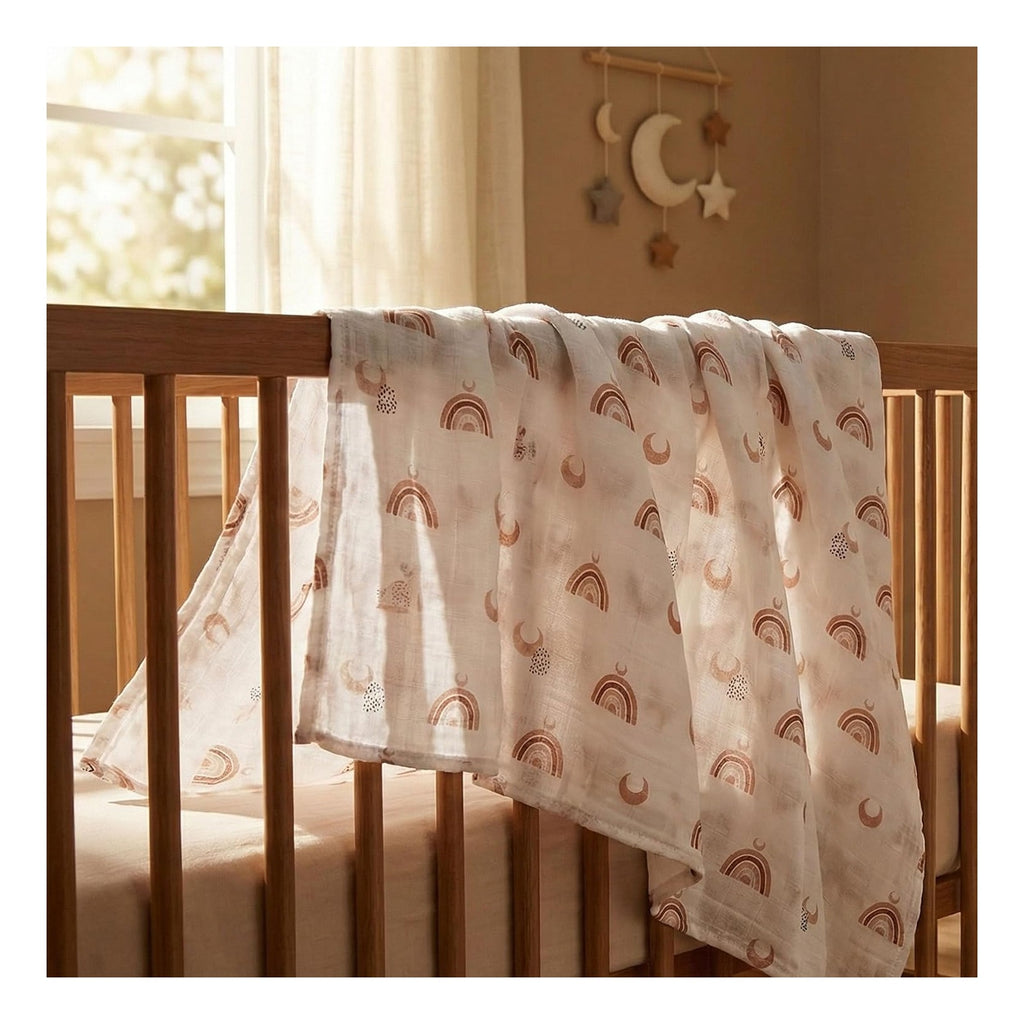 BABY Receiving Blanket Boy Cotton Muslin Swaddle Blankets Girl Newborn Squares Breathable & Soft Thin Baby Blankets Cloths Double Absorbent Infant Swaddling Wrap - 6 Pack