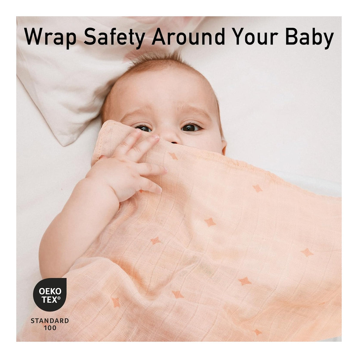 BABY Receiving Blanket Boy Cotton Muslin Swaddle Blankets Girl Newborn Squares Breathable & Soft Thin Baby Blankets Cloths Double Absorbent Infant Swaddling Wrap - 6 Pack