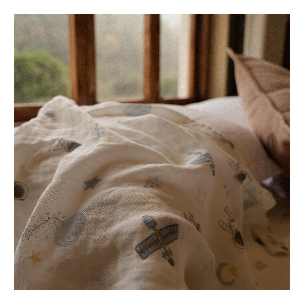 BABY Receiving Blanket Boy Cotton Muslin Swaddle Blankets Girl Newborn Squares Breathable & Soft Thin Baby Blankets Cloths Double Absorbent Infant Swaddling Wrap - 6 Pack