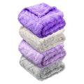 Pcs Fleece Baby Blankets for Boys Girls 3D Soft Plush Warm Baby Receiving Blankets 30" x 40" Cozy Fluffy Infant Toddler Newborn Swaddling Blanket for Crib Nursery Bed