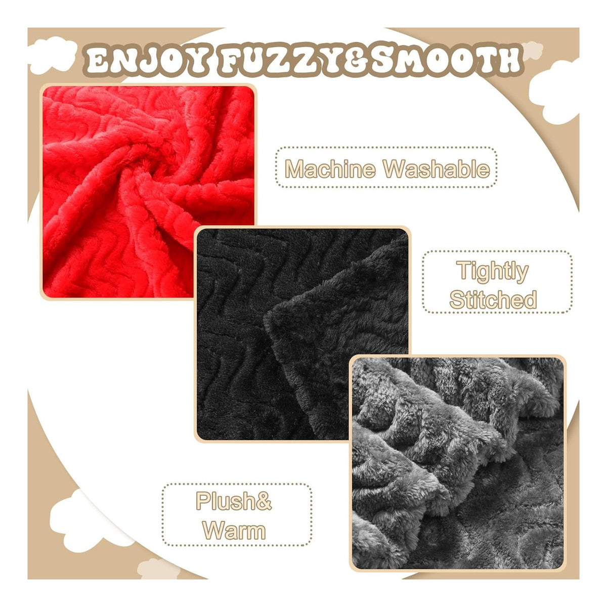 4 Pcs Baby Fuzzy Blanket Fluffy Baby Blanket for Boys Girls Soft Warm Infant Newborn Toddler Receiving Nursery Bed Supplies, 32 x 24 Inch