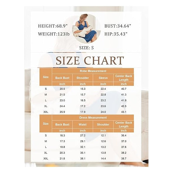 Maternity Nursing Gown and Robe Set Labor Delivery Nursing Nightgowns for Breastfeeding Pregnancy Clothes