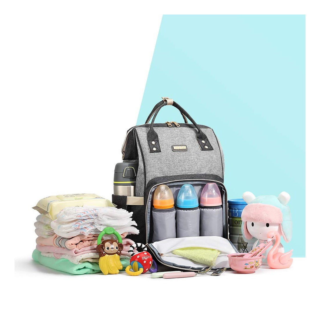 Diaper Bag Backpack for Women, Baby Bags for Girls,Diaper Bag with Changing Pad, and Insulated Pockets