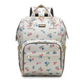 Diaper Bag Backpack, Diaper Bags for Baby Girls Boys, Baby Bags for Moms Dads, Nappy Changing Bag with Insulated Pockets,Multi-functional Waterproof Backpack with Stroller straps-Beige Flowers