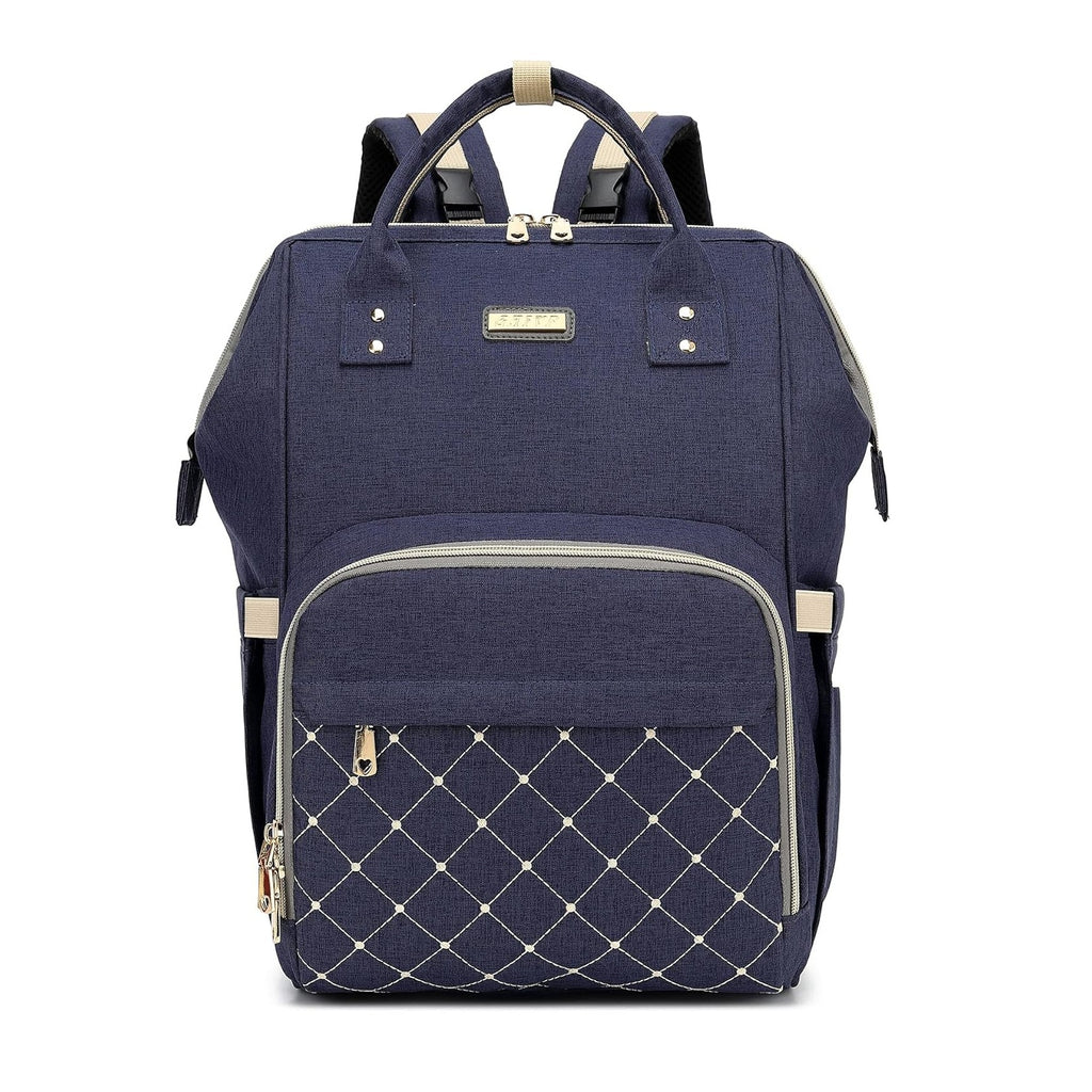 Diaper Bag Backpack, Diaper Bags for Baby Girls Boys, Baby Bags for Moms Dads, Nappy Changing Bag with Insulated Pockets,Multi-functional Waterproof Backpack with Stroller straps-Blue