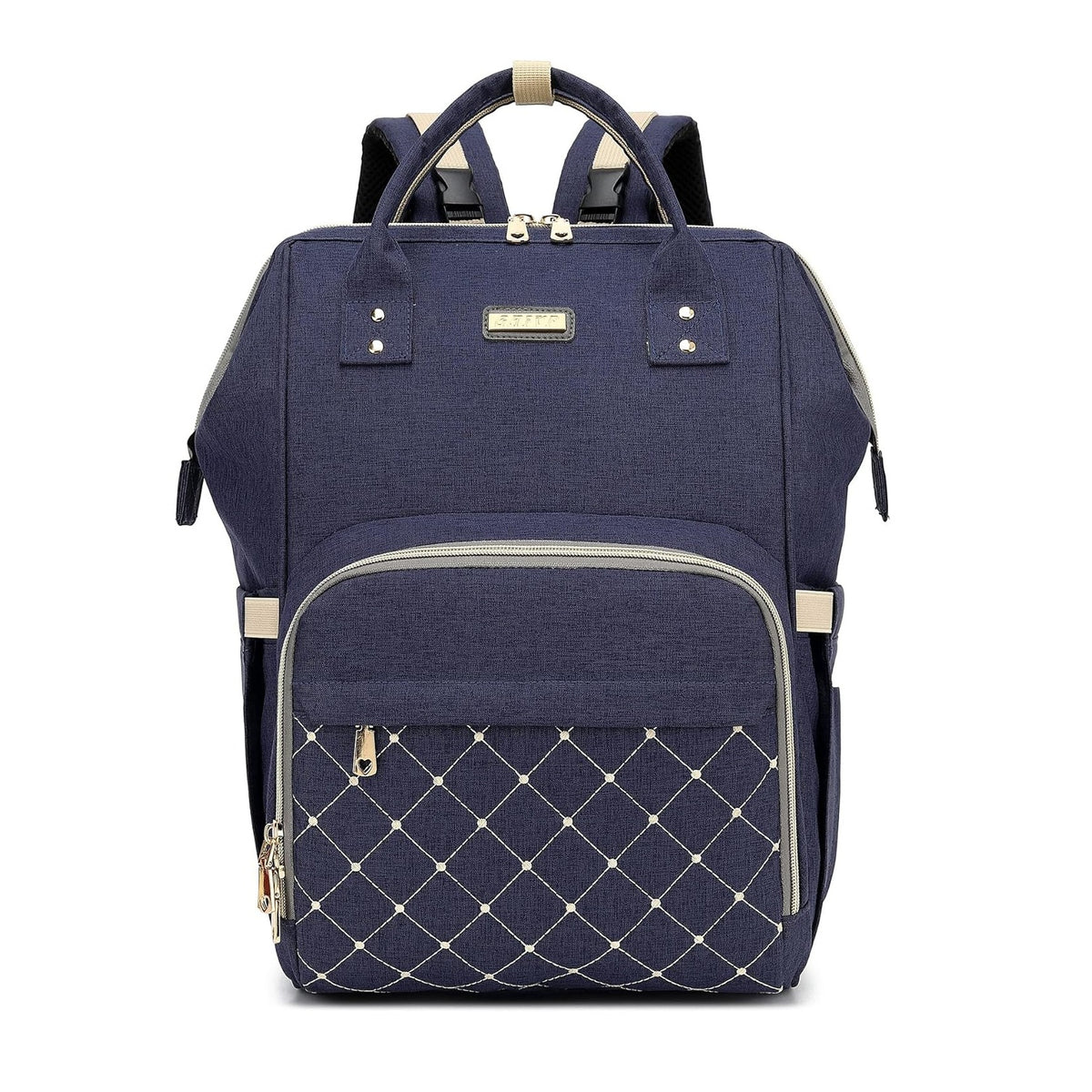 Diaper Bag Backpack, Diaper Bags for Baby Girls Boys, Baby Bags for Moms Dads, Nappy Changing Bag with Insulated Pockets,Multi-functional Waterproof Backpack with Stroller straps-Blue