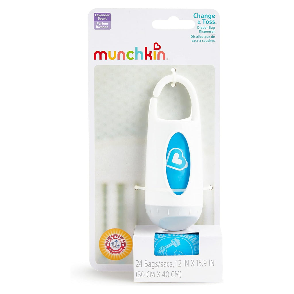 Arm and Hammer Diaper Bag Dispenser and 24 Diaper Disposal Bags